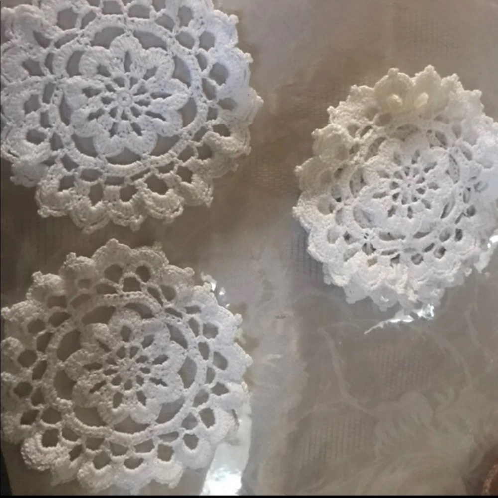 Crochet Doilie lot of 6